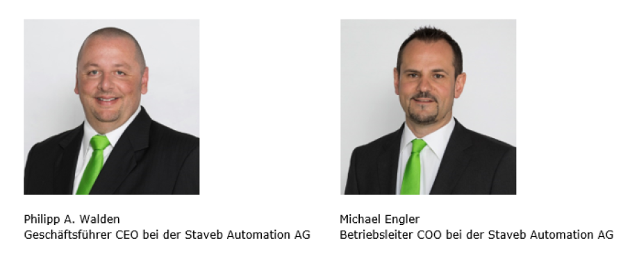 Geschäftsführerwechsel bei der Staveb Automation AG